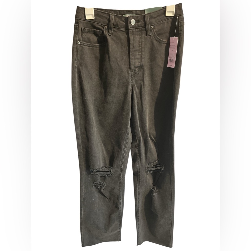 Wild Fable High Rise Distressed Jeans - Black